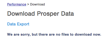 Prosper Data Downloads no longer available