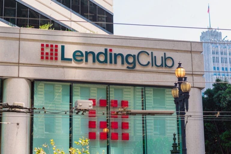FILE — LendingClub sign and logo at company headquarters in Silicon Valley.
